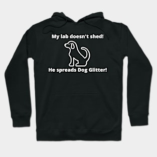 My lab doesn't shed!  He spreads dog glitter! Hoodie